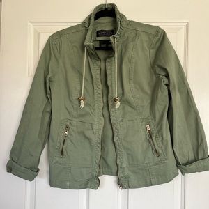 Green utility jacket